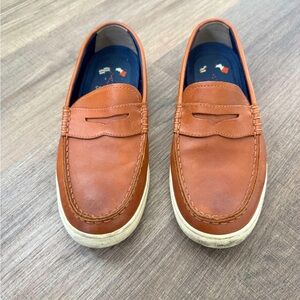 Cole Haan Tan Leather Slip-On Loafers